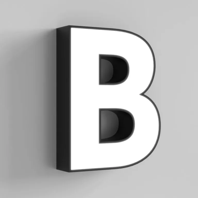 Type 6 – Inset Acrylic Face Lit / With Border (No Trimcap)