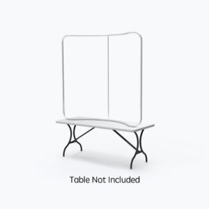 Bare tube frame of the 6ft curved tension fabric tabletop display (table not included)