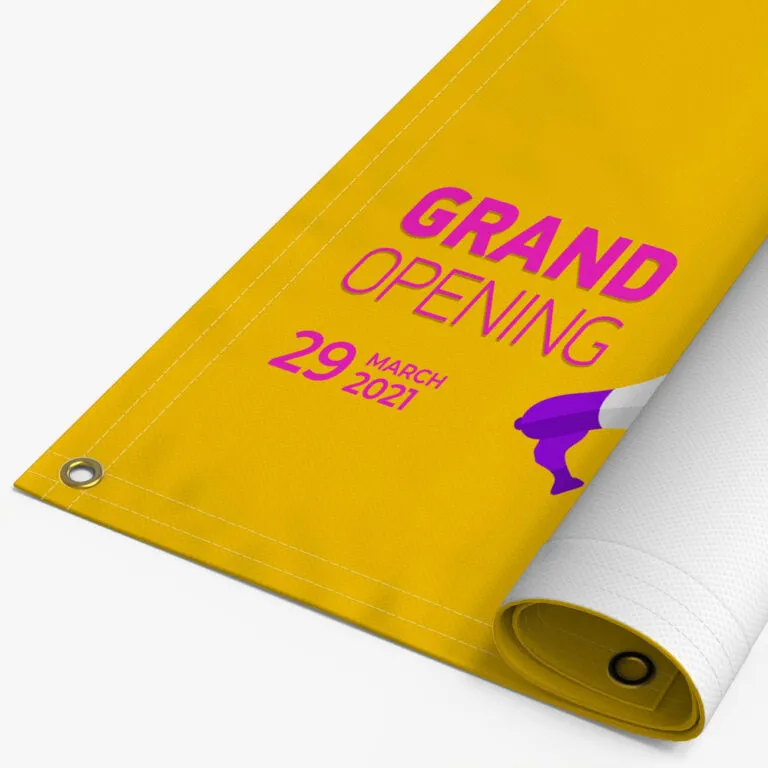 Custom printed 13oz vinyl banner